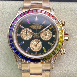 REPLICA ROLEX DAYTONA 116595 RBOW TW FACTORY BLACK DIAL