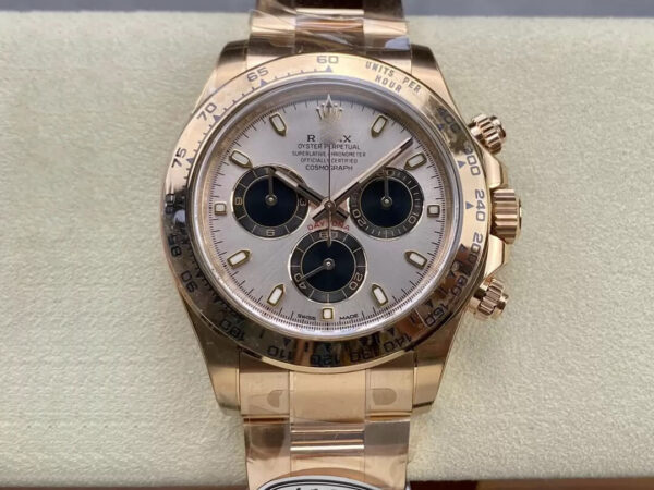 REPLICA ROLEX COSMOGRAPH DAYTONA M116505-0016 CLEAN FACTORY GOLD BEZEL