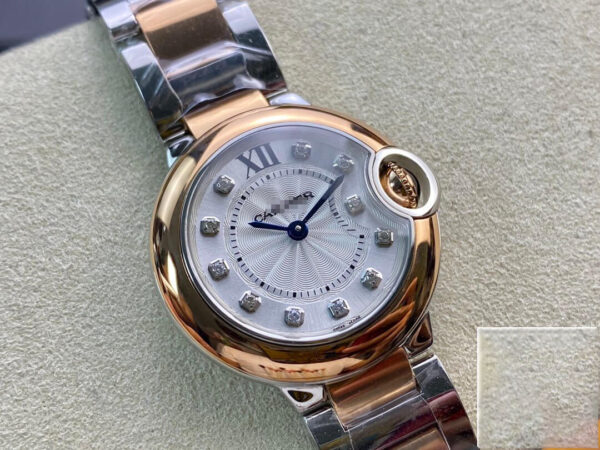 REPLICA BALLON BLEU DE CARTIER 28MM W3BB0005 V6 FACTORY WHITE DIAL