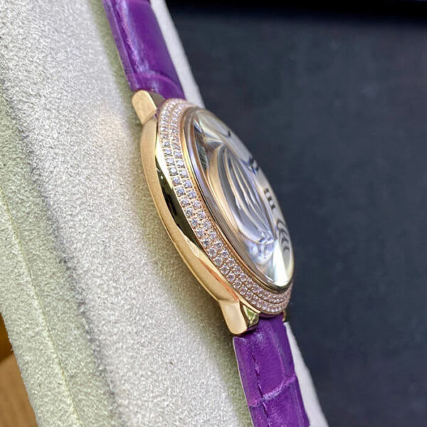 REPLICA BALLON BLEU DE CARTIER 36MM WJBB0009 3K FACTORY PURPLE STRAP - 图片 3
