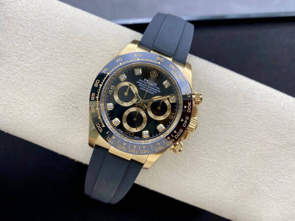 REPLICA ROLEX COSMOGRAPH DAYTONA M116518LN-0078 CLEAN FACTORY RUBBER STRAP - 图片 3