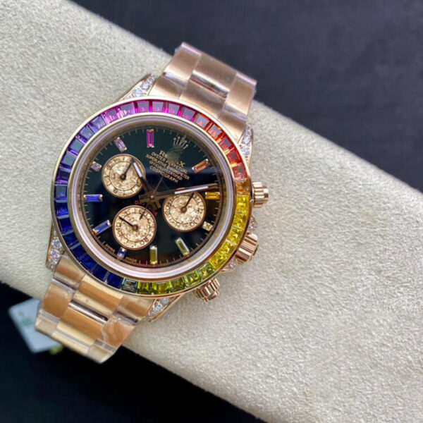REPLICA ROLEX DAYTONA 116595 RBOW TW FACTORY BLACK DIAL - 图片 3