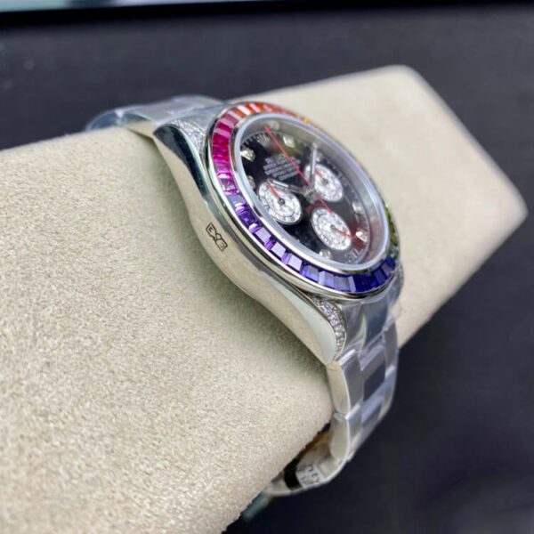 REPLICA ROLEX DAYTONA 116599 RBOW TW FACTORY BLACK DIAMOND-SET BEZEL - 图片 4