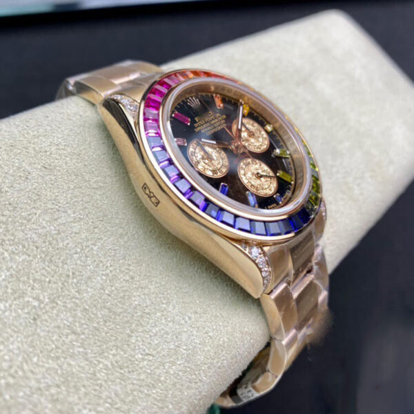 REPLICA ROLEX DAYTONA 116595 RBOW TW FACTORY BLACK DIAL - 图片 4