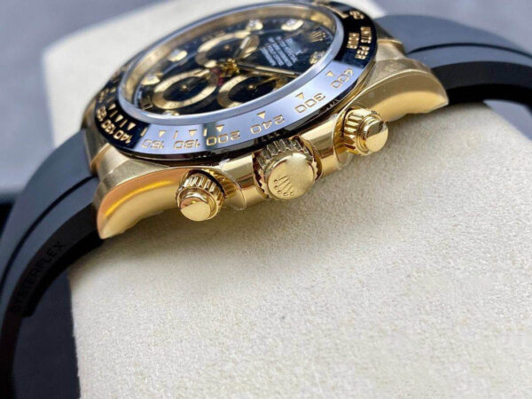 REPLICA ROLEX COSMOGRAPH DAYTONA M116518LN-0078 CLEAN FACTORY RUBBER STRAP - 图片 5