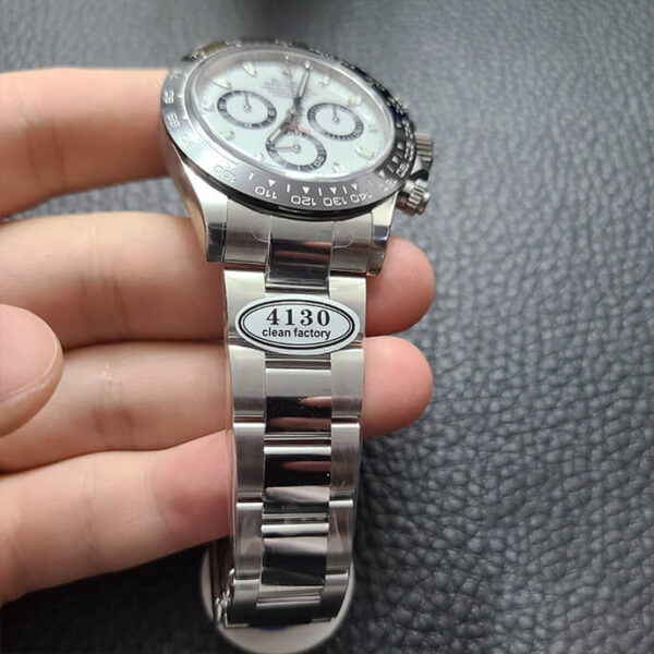 REPLICA ROLEX COSMOGRAPH DAYTONA M116500LN-0001 CLEAN FACTORY V3 WHITE DIAL - 图片 6