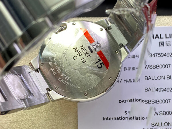 REPLICA BALLON BLEU DE CARTIER 36MM WSBB0007 3K FACTORY STAINLESS STEEL - 图片 5