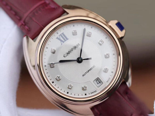 REPLICA CLE DE CARTIER AUTOMATIC 35MM WJCL0032 18K ROSE GOLD SILVER-GRAY DIAL - 图片 4